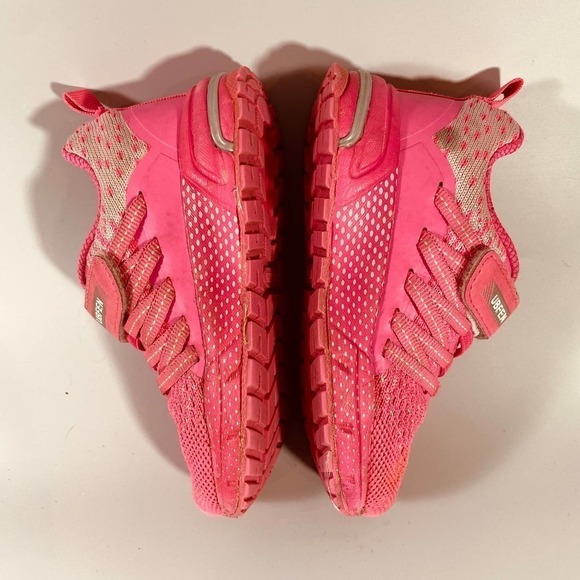 Ubfen Pink Kids Sneakers Tennis Shoes Adjustable Closure Size Toddler 9 (27) - Picture 6 of 12